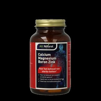 All Natural Calcium Magnésium Bore Zinc 90 comprimés