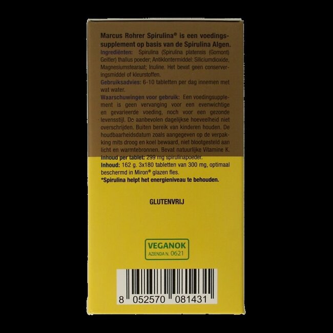 Spiruline recharge 540 comprimés