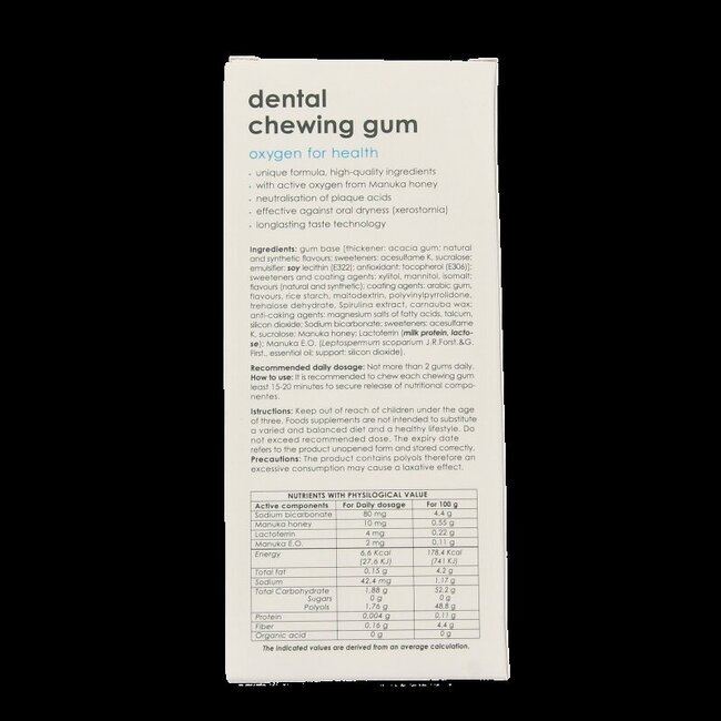 Chewing-gum dentaire 10 pièces