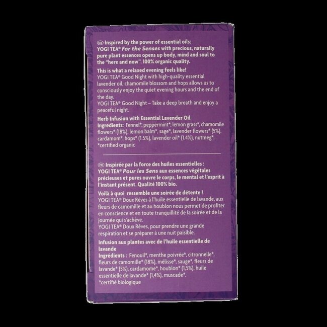 Tea for the Senses Good Night Bio 17 sachets