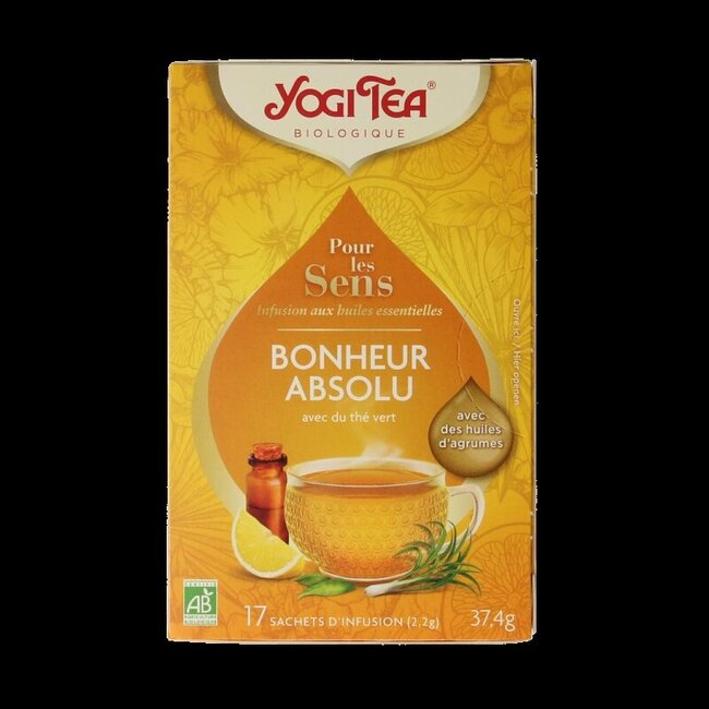 Yogi Tea For the Senses Bonheur Pur Bio 17 Sachets