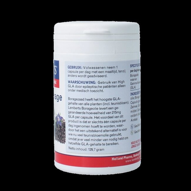 Huile de bourrache (starflower) 1000 mg 90 gélules végétariennes