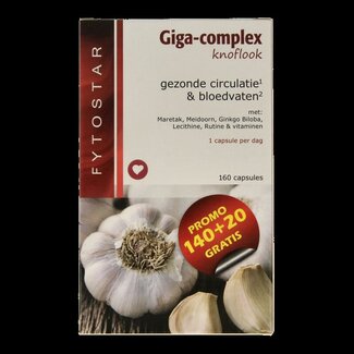Fytostar Giga complex knoflook 160 Capsules