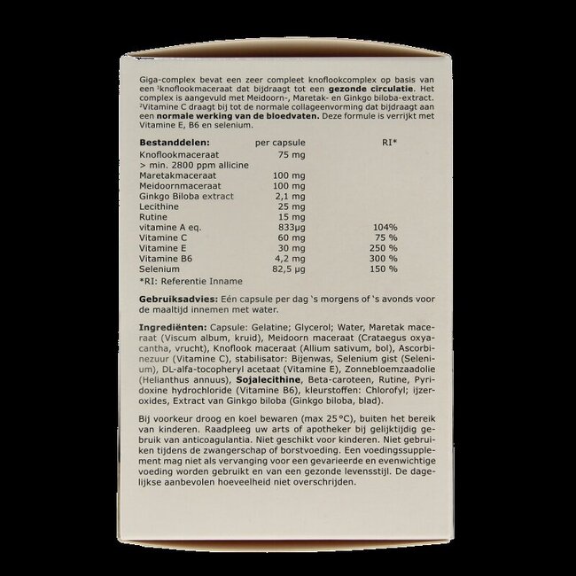 Giga complex knoflook 160 Capsules