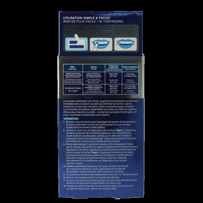 Bandes de blanchiment 8 sachets