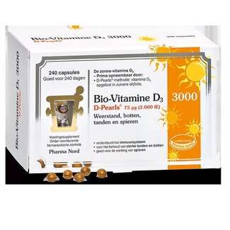 Pharma Nord Bio vitamine D3 75 mcg 240 capsules