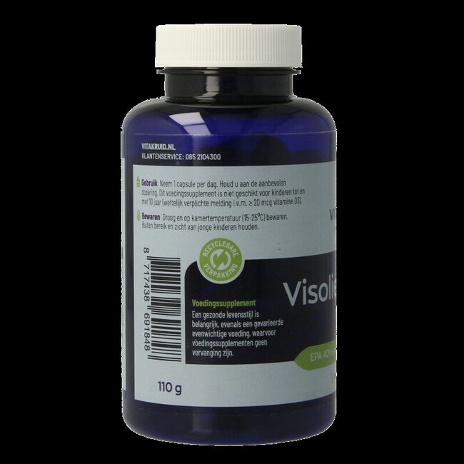 Visolie 1400 TG Triglyceriden met D3 60 Softgels