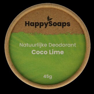 Happysoaps Deodorant kokos en limoen 45 Gram
