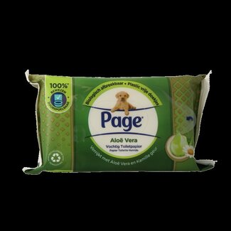 Page Papier toilette humide aloe vera recharge 38 pièces