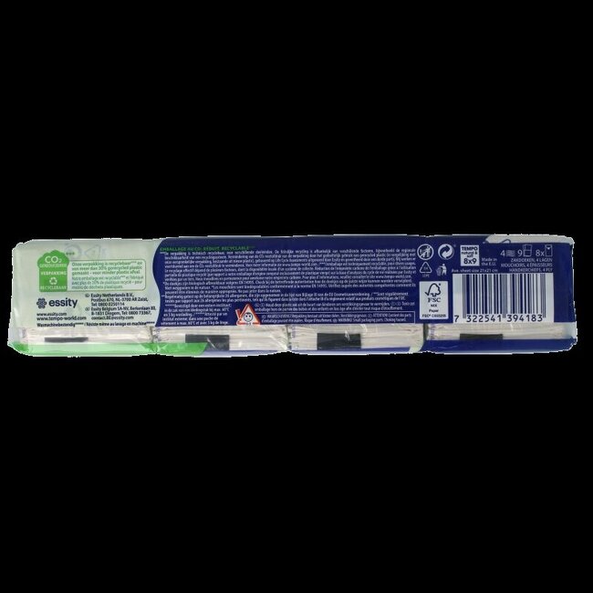 Mouchoirs Tempo Natural & Soft 8 x 9 pièces 8 Unités