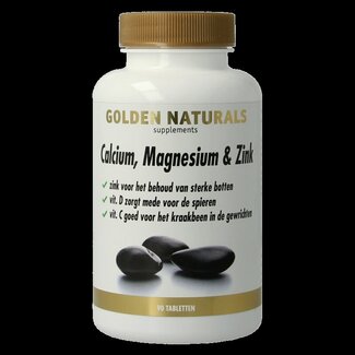 Golden Naturals Calcium, magnésium et zinc 90 comprimés