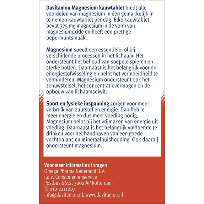 Magnesium 60 Kauwtabletten