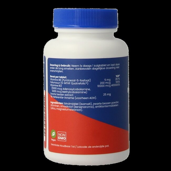 B12 Actief combi 10.000mcg 60 Zuigtabletten