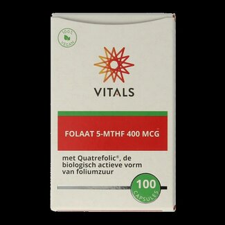 Vitals Folaat 5-MTHF 400 mcg 100 Capsules