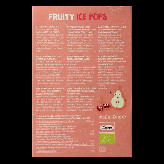 Ice pops fruitsap bio 400 Milliliter
