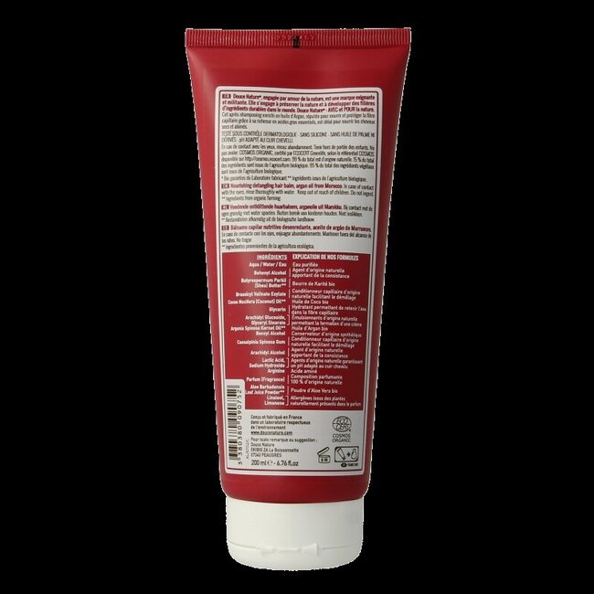 Après-shampooing cheveux secs/abîmés huile d'argan bio 200 ml