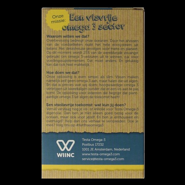 Omega 3 algenolie 250mg DHA vegan NL 60 Vegetarische capsules