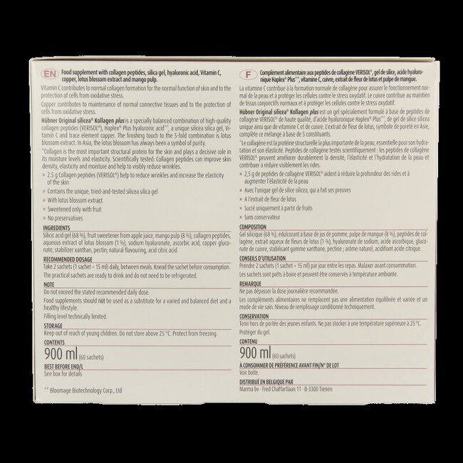 Original Silicea Kollagen Plus Collagène 60 Sachets