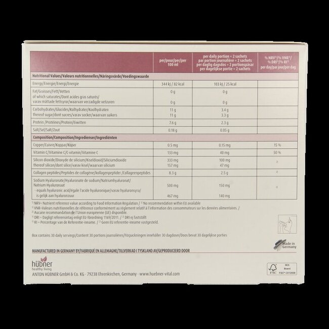 Original silicea kollagen plus collageen 60 Sachets