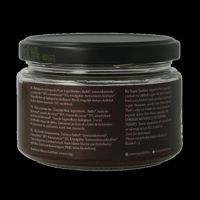 Chocopasta puur bio 200 Gram