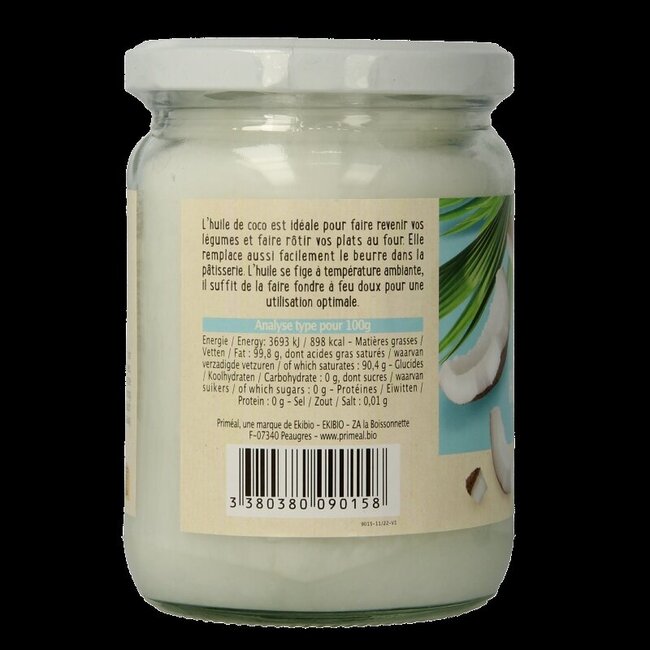 Huile de coco bio 500 ml