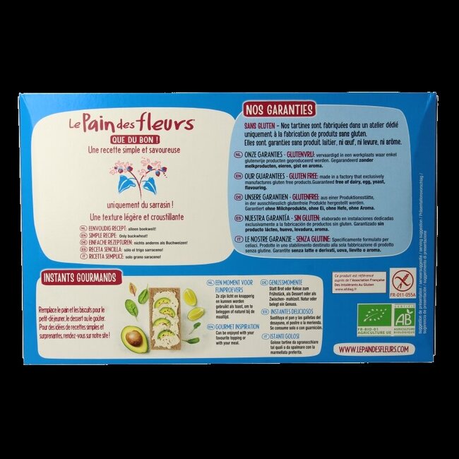 Boekweitcrackers zonder zout bio 300 Gram