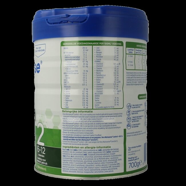 Lait de suite Nutrasense Comfort+ AR 2 (6+ mois) 700 g