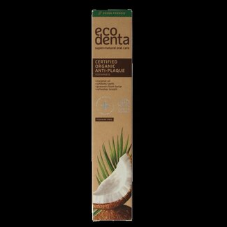 Ecodenta Tandpasta organic anti tandplak 75 Milliliter