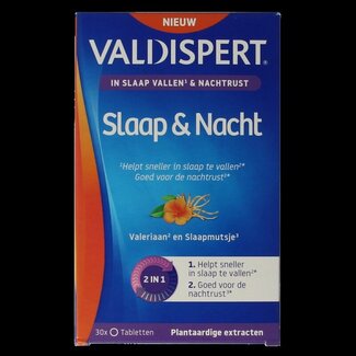 Valdispert Nacht melatonine 5 htp 30 Tabletten