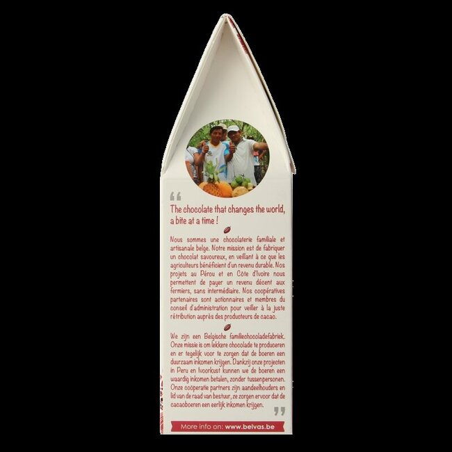 Cœur en chocolat praliné noisette bio 100 g