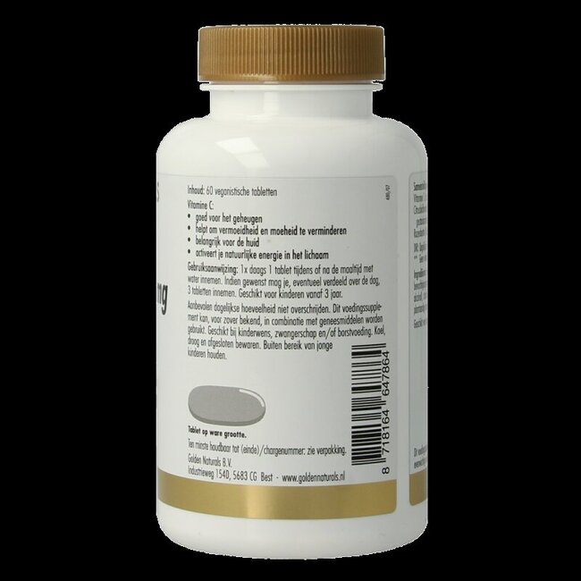 Vitamine C 1000mg met rozenbottel 60 Tabletten