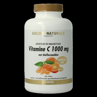 Golden Naturals Vitamine C 1000 bioflavonoïdes 180 Comprimés