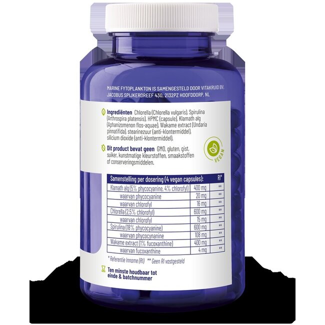 Marine fytoplankton 120 Vegetarische capsules