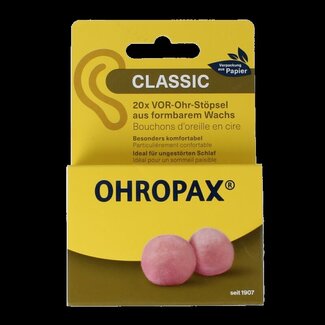 Ohropax Oordopjes classic 20 Stuks