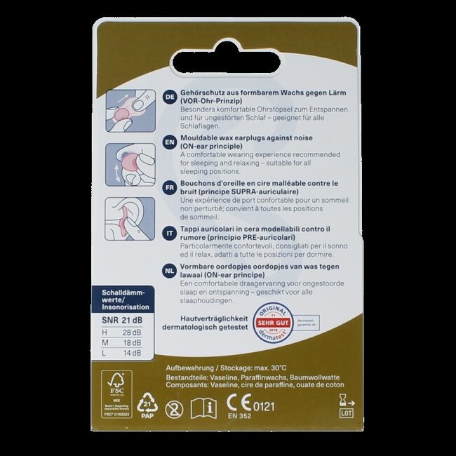 Bouchons d'oreilles Classic 20 pièces