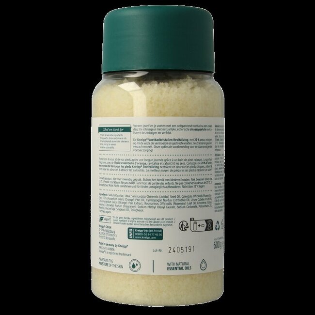 Cristaux pour bain de pieds Kneipp vitalisants calendula orange 600 grammes
