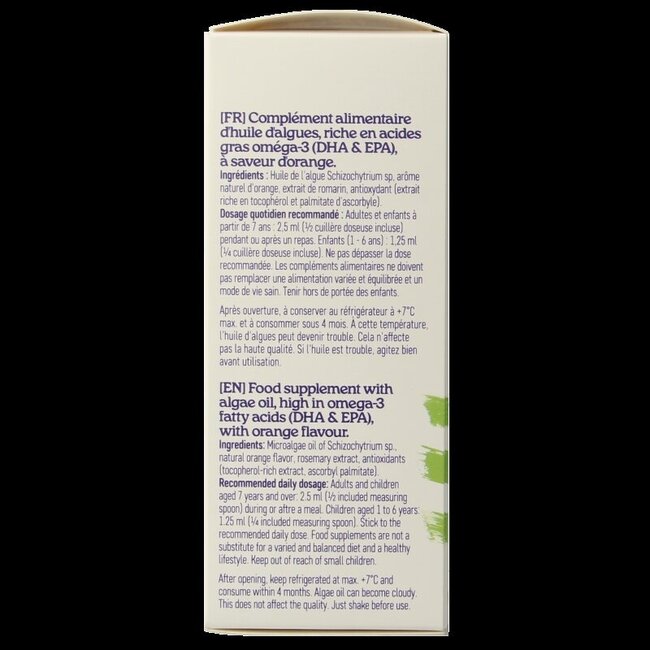 Algenolie DHA en EPA 150 Milliliter