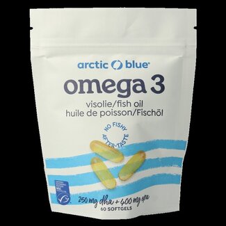 Arctic Blue Huile de poisson Pure Alaska MSC 60 capsules molles