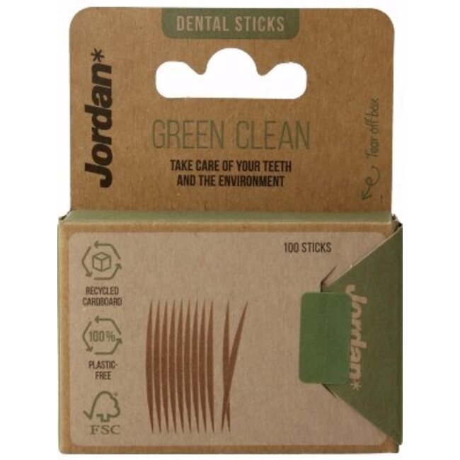 Green clean tandenstoker dun 100 Stuks