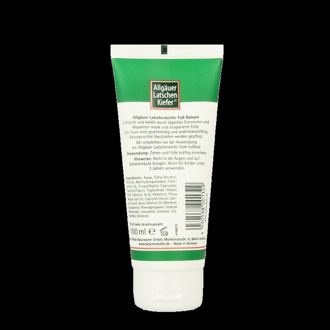 Baume pour les pieds Allgasan 100 ml