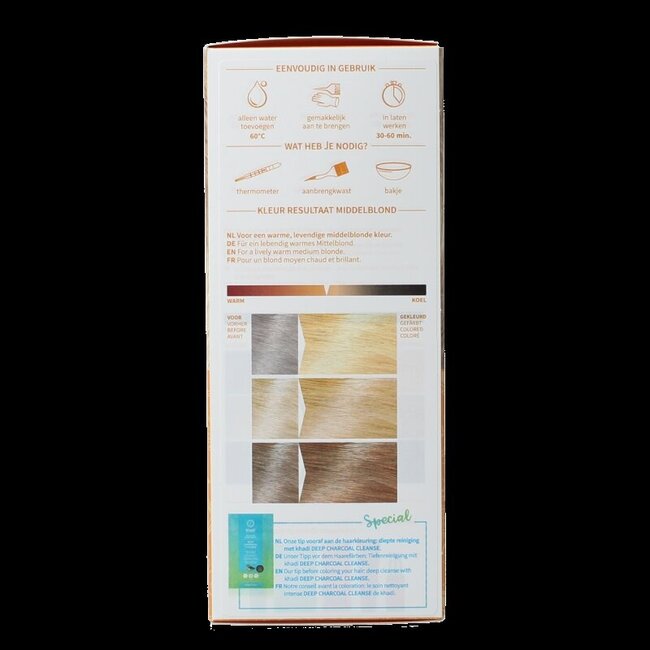 Haarkleur medium blond 100 Gram