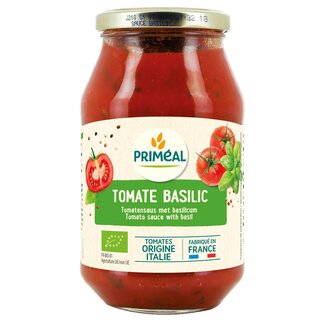 Primeal Pastasaus tomaten basilicum bio 510 Gram