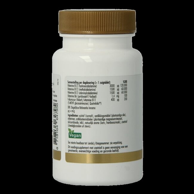 Vitamine B12 6000 mcg vega 60 comprimés à sucer