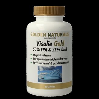Golden Naturals Visolie gold 50% EPA en 25% DHA 60 Softgels