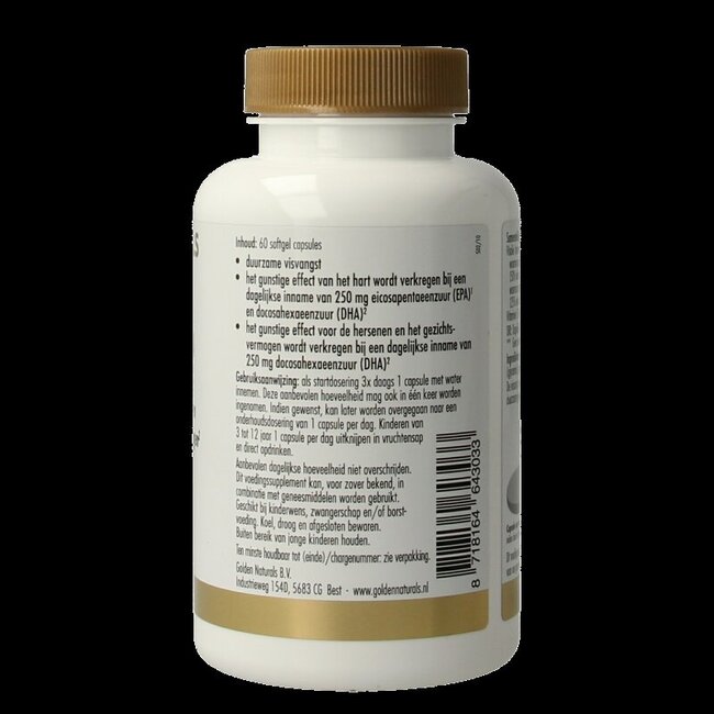 Visolie gold 50% EPA en 25% DHA 60 Softgels