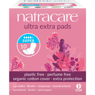 Natracare Serviettes hygiéniques ultra extra super 10 pièces