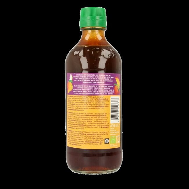 Concentré de jus de fruits pomme mangue goji bio 400 ml