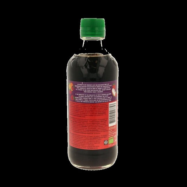 Diksap appel framboos aardbei bio 400 Milliliter