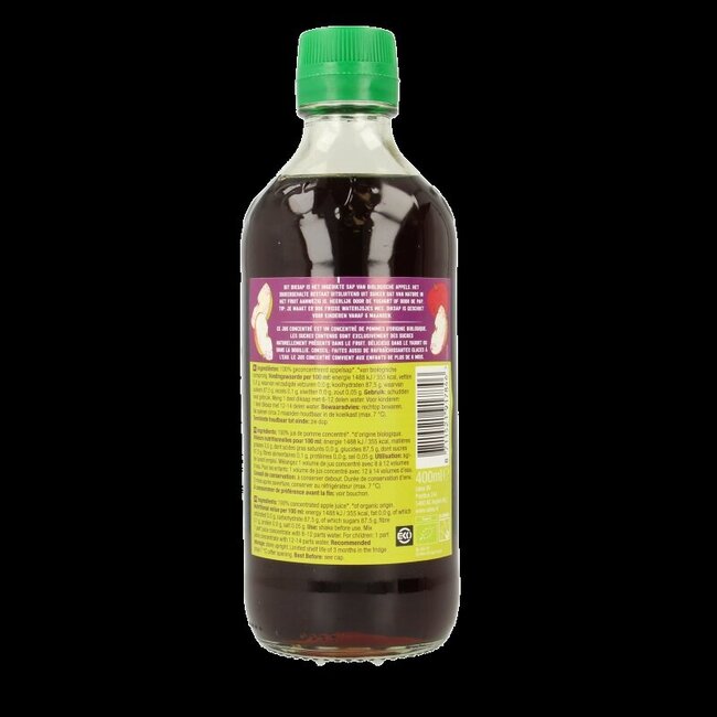 Concentré de jus de pomme bio 400 ml