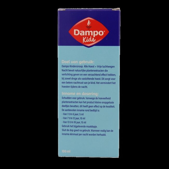 Dampo Kids Sirop Nuit Toutes Toux 100 ml
